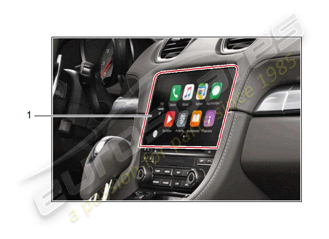 porsche 2018 (tequipment 98x/99x) installationssatz teilediagramm