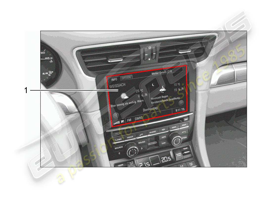 porsche 2019 (tequipment 98x/99x) software teilediagramm
