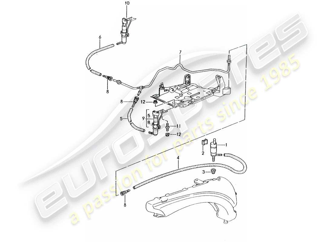 porsche 2000 (996) scheibe - d >> - mj 2001 ersatzteildiagramm