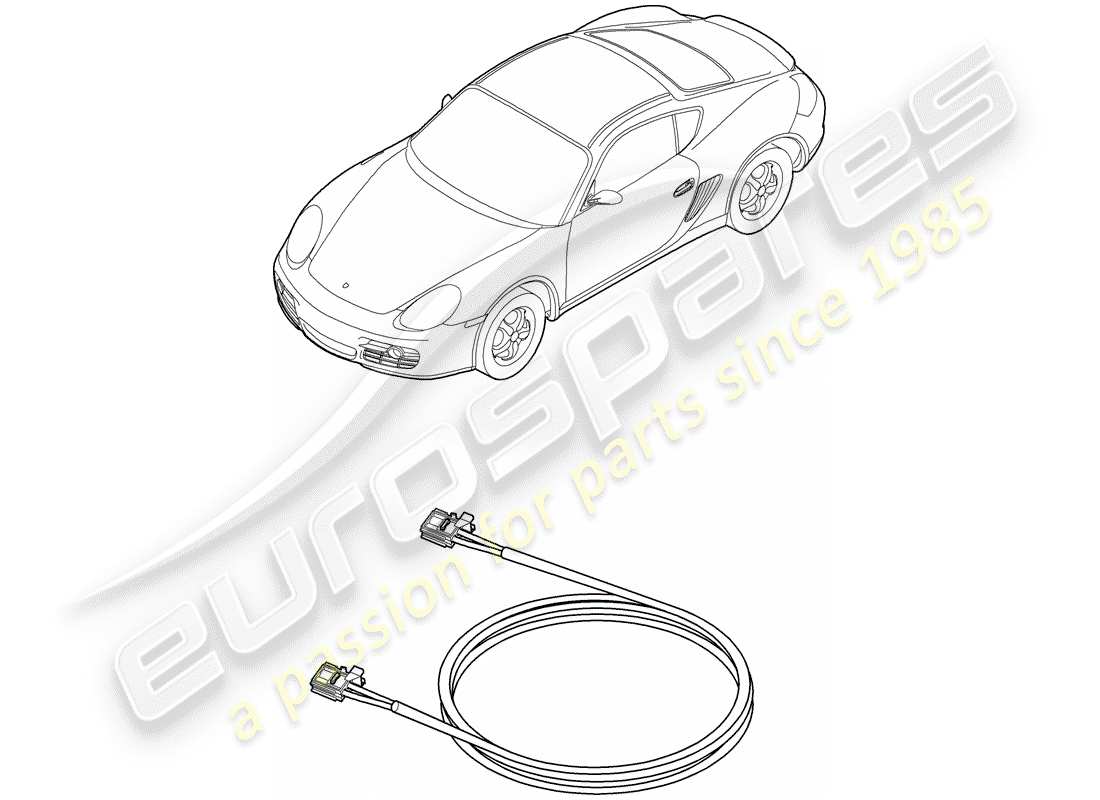porsche 2008 (987 cayman) lichtleiter-ersatzteildiagramm