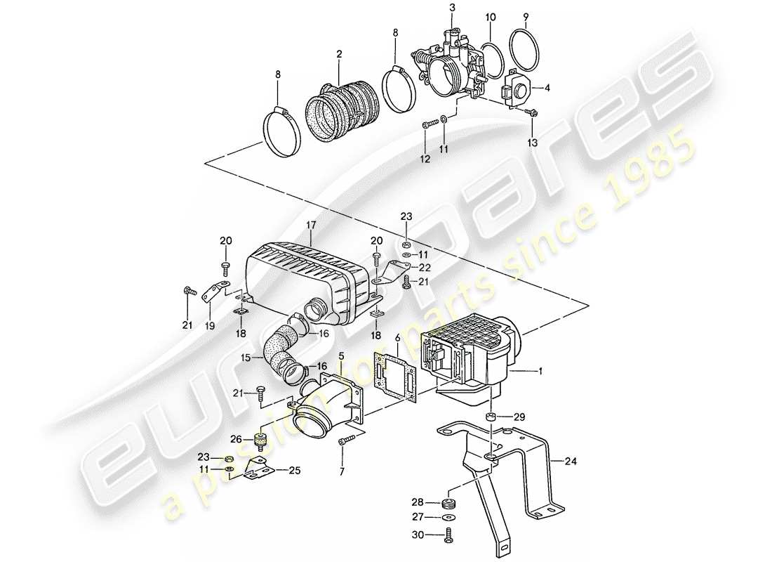 porsche 1991 (944) l-jetronic - 1 ersatzteildiagramm