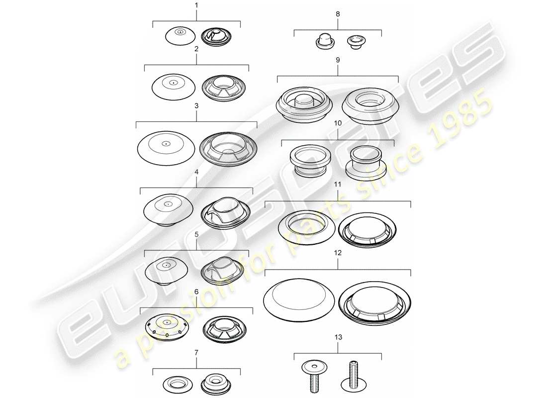 porsche 2011 (panamera 970) plug-teilediagramm