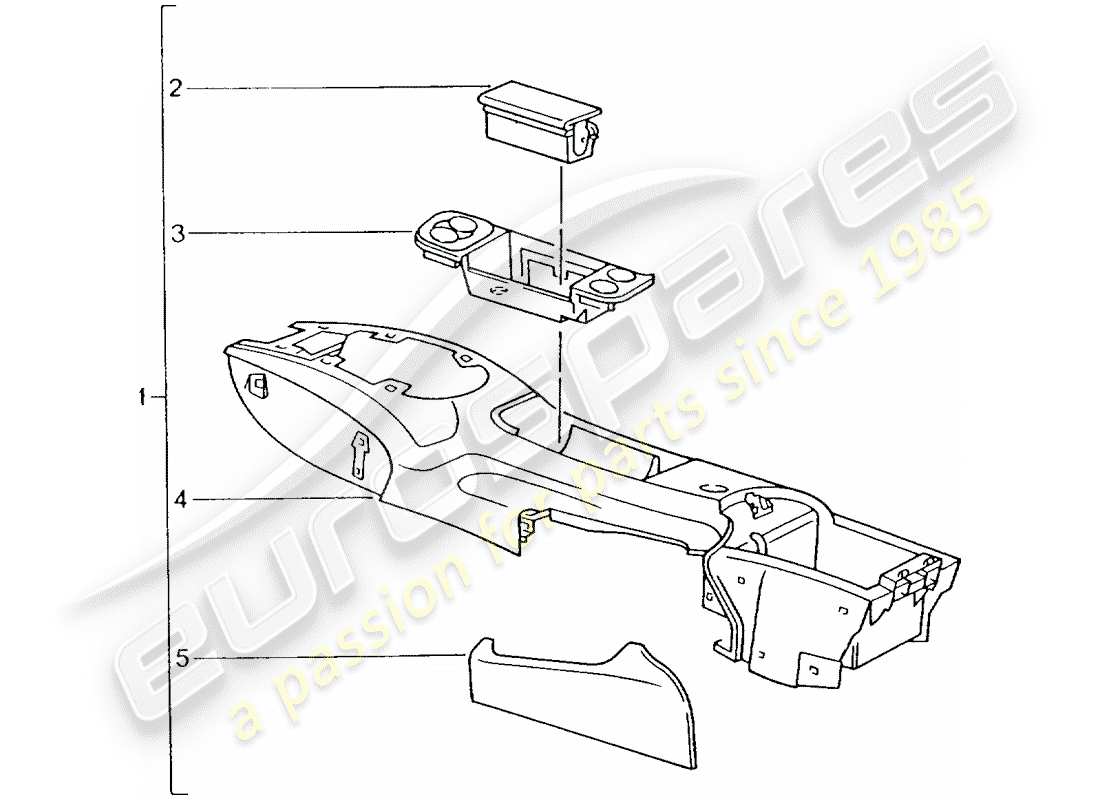 porsche 1993 (tequipment) installationssatz teilediagramm