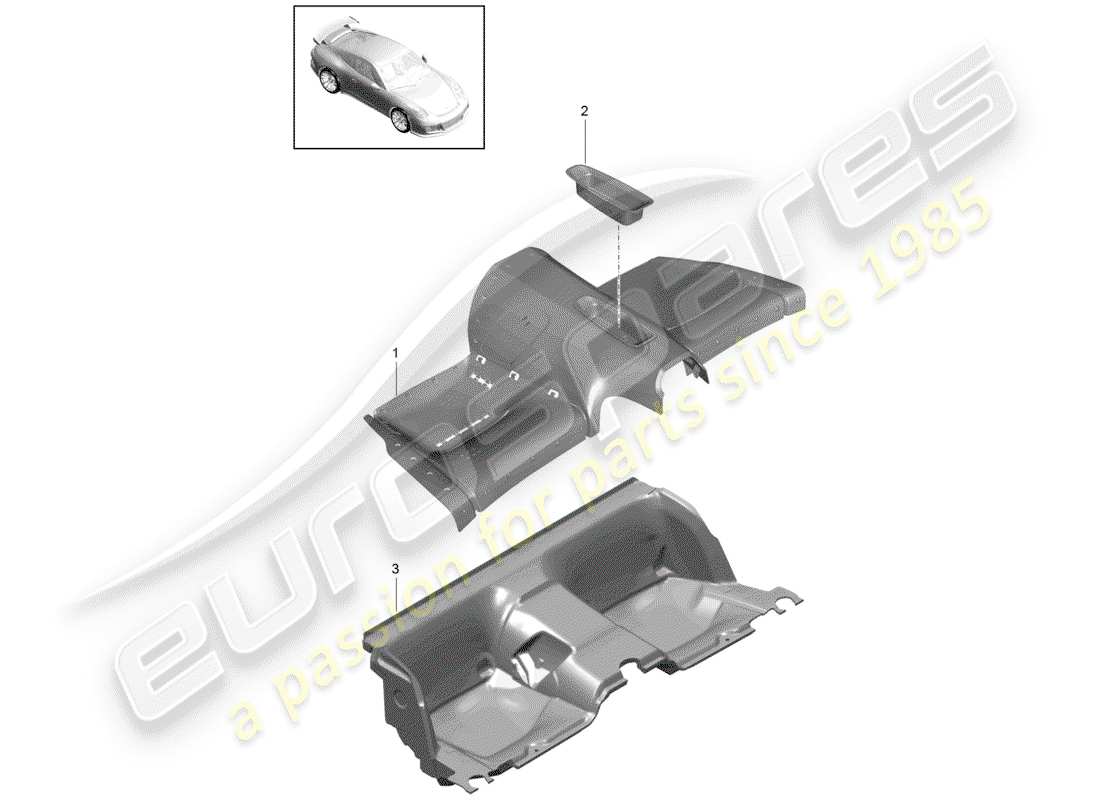 porsche 2014 (991-1 r/gt3/rs) cover-ersatzteildiagramm
