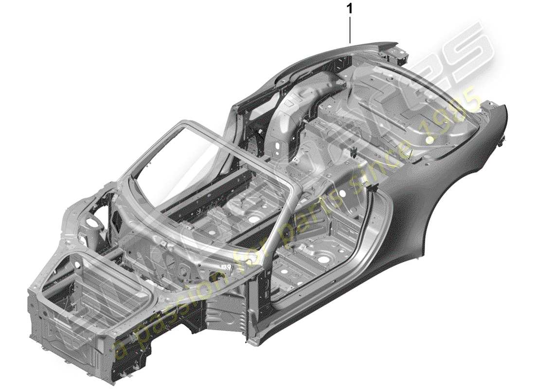 porsche 2017 (991-2 r/gt3/rs) karosserie - teilediagramm