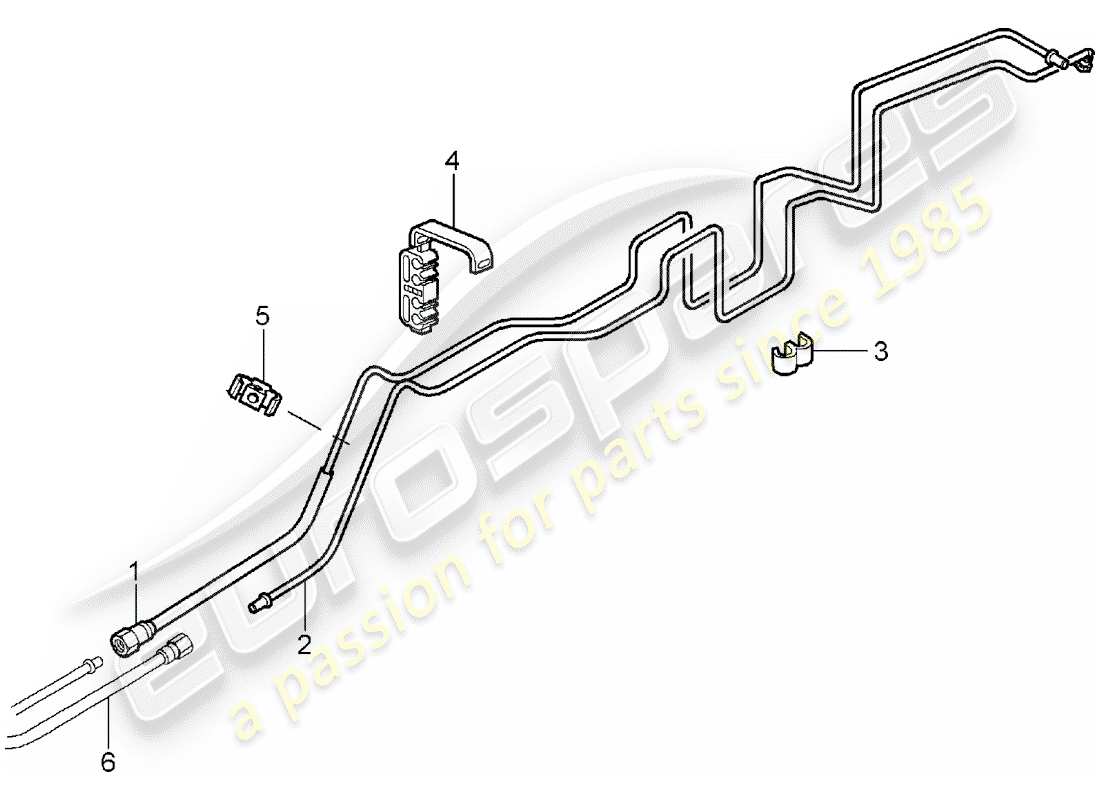 porsche 2008 (997-1) kraftstoffsystem teilediagramm