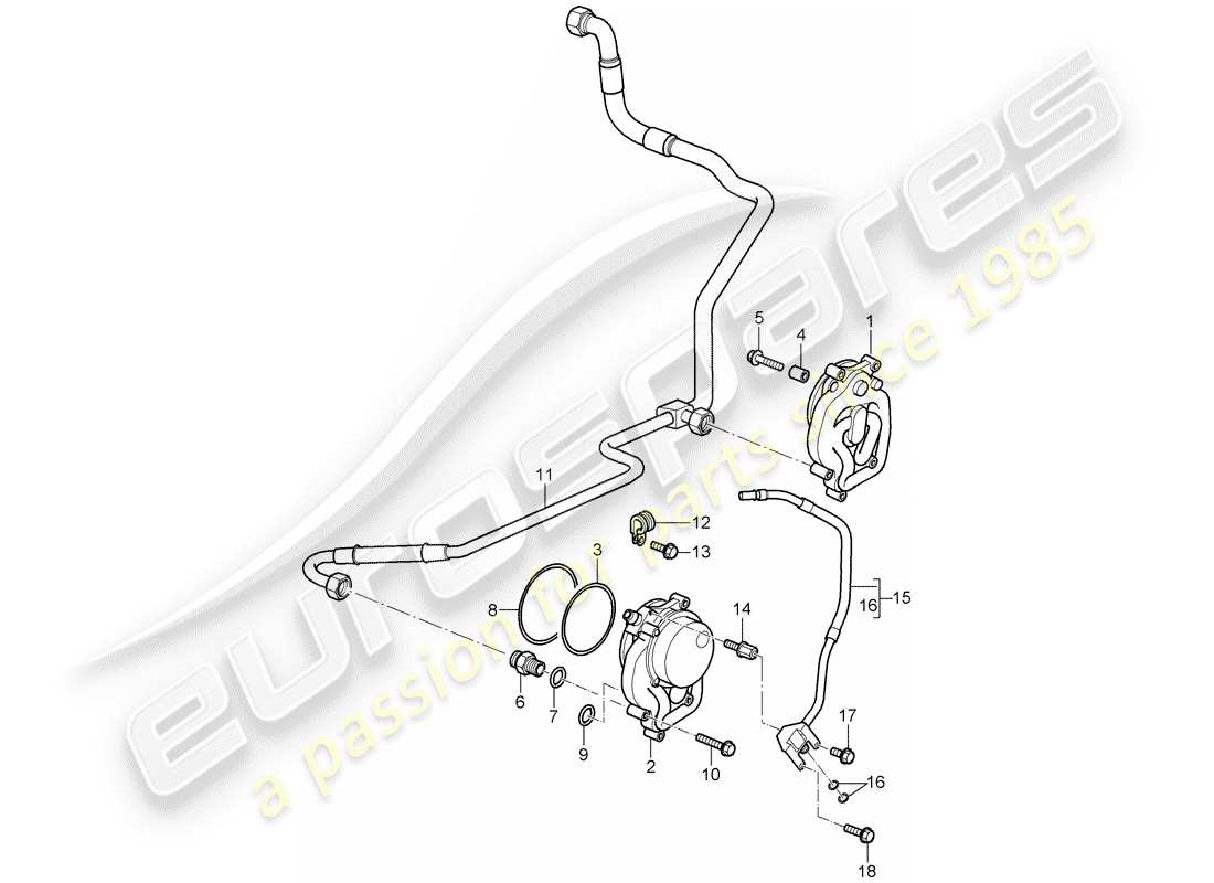 porsche 2010 (997-2 gt3) ölversorgung ersatzteildiagramm
