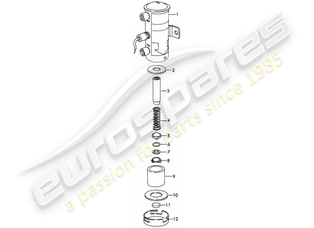 porsche 1966 (911/912) einzelteile - für - kraftstoffpumpe - elektrisch - d >> - mj 1968 ersatzteildiagramm