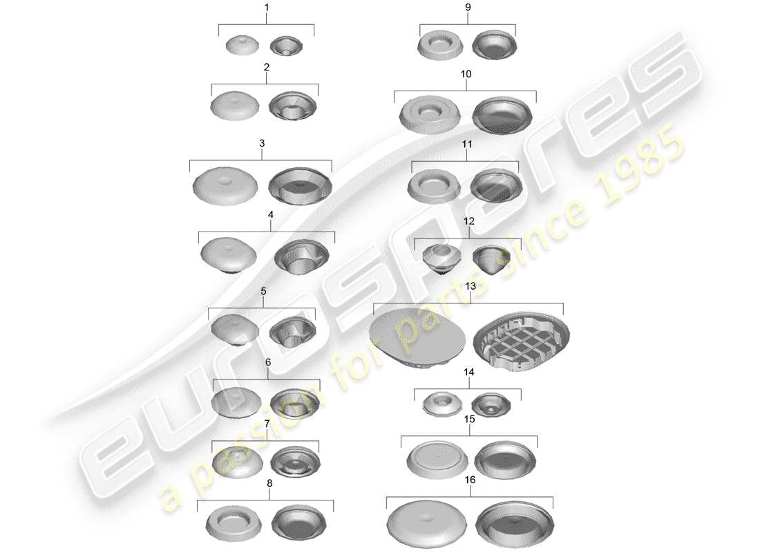 porsche 2016 (981 cayman gt4) plug-teilediagramm