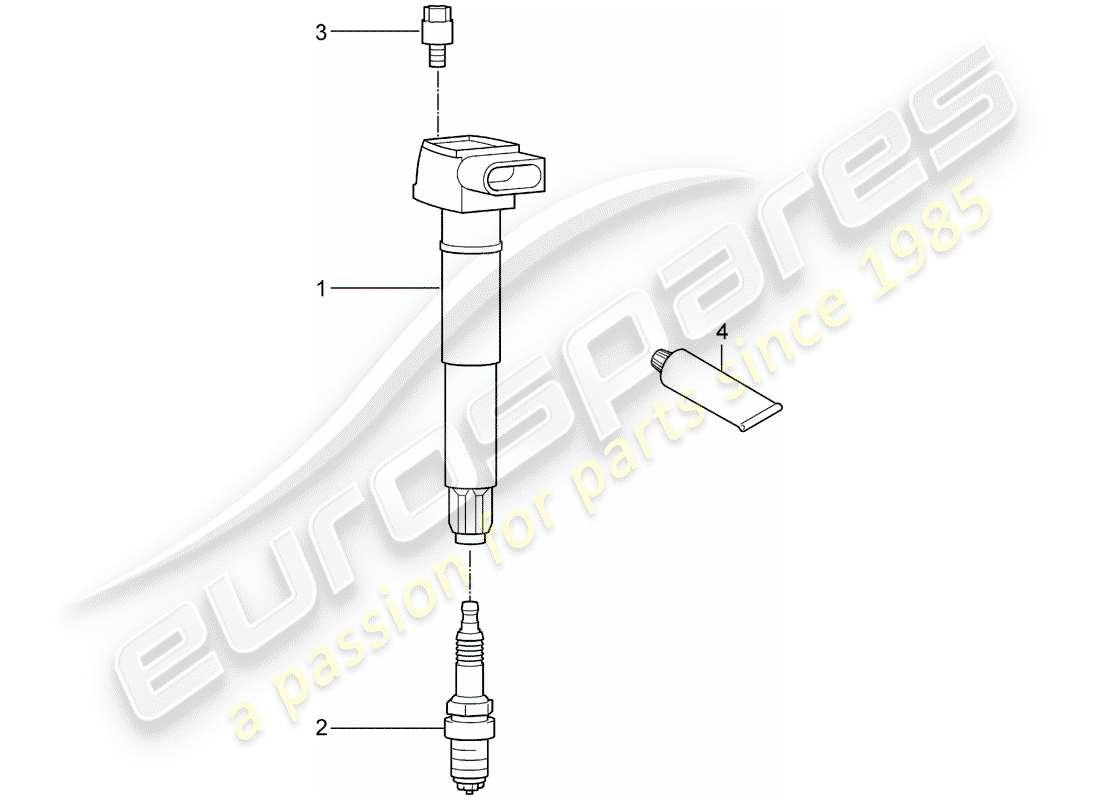 porsche 2013 (cayenne e2 92a) zündsystem teilediagramm