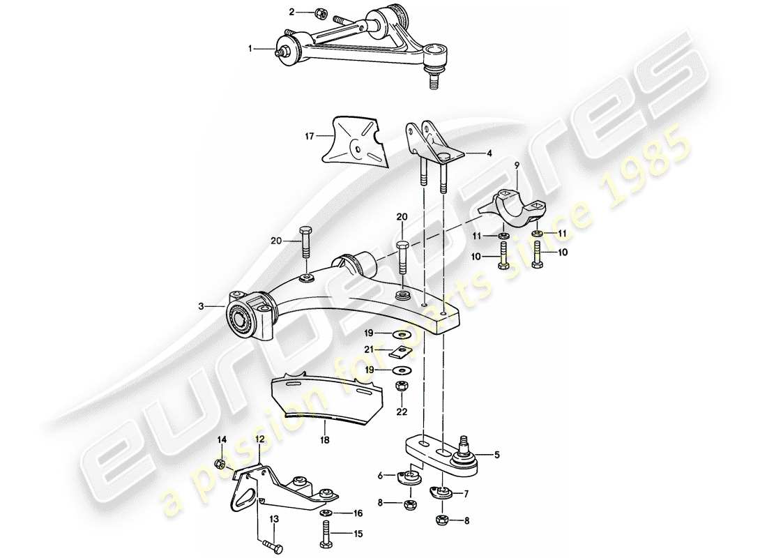 porsche 1981 (928) querlenker - siehe technische informationen - gr. 4 nr. 1/84 teilediagramm