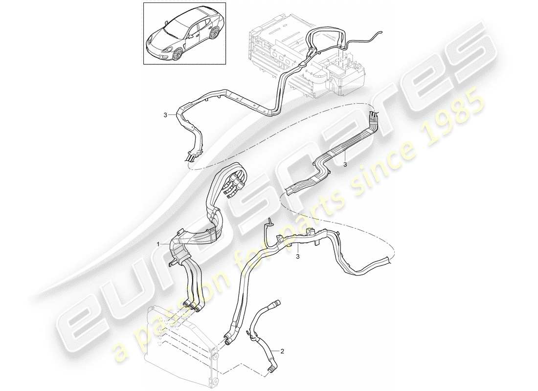 porsche 2011 (panamera 970) hybrid-teilediagramm