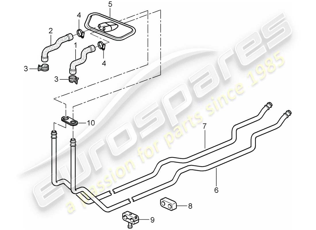porsche 2008 (997-1 turbo / gt2) heizsystem 1 teilediagramm