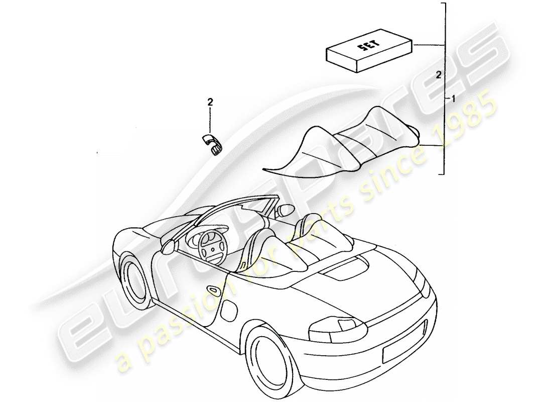 porsche 1995 (tequipment) cover-ersatzteildiagramm