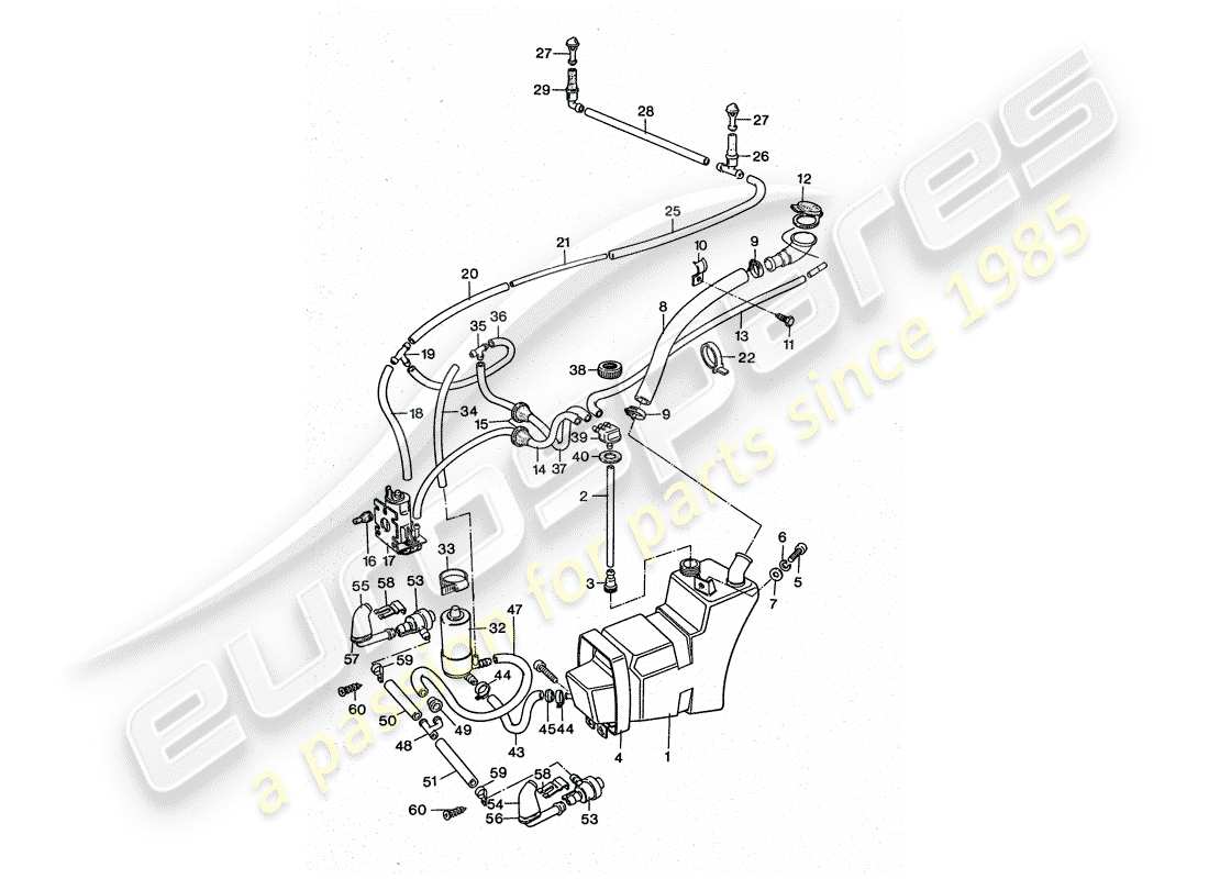 porsche 1977 (911 turbo) scheibe - zusammen mit - scheibe ersatzteildiagramm