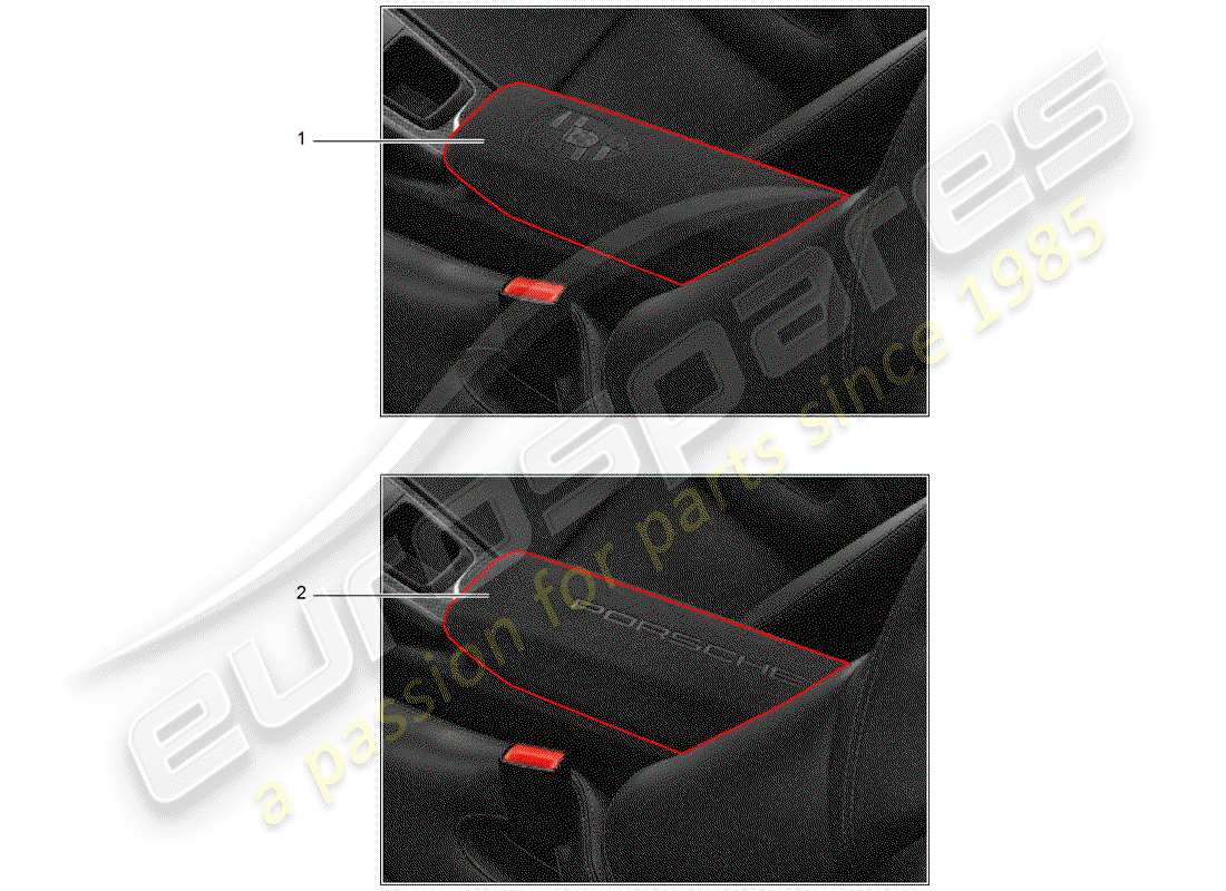 porsche 2019 (tequipment 98x/99x) cover-ersatzteildiagramm