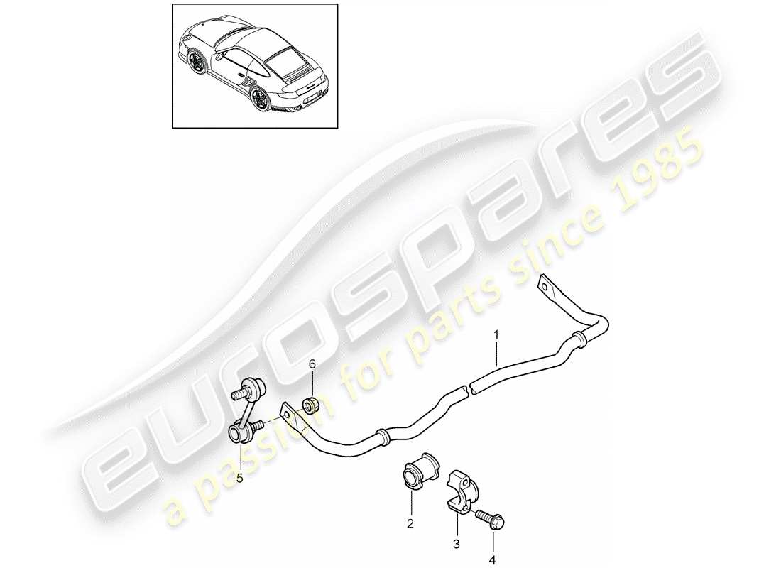 porsche 2011 (997-2 turbo / gt2 rs) stabilisator - ersatzteildiagramm