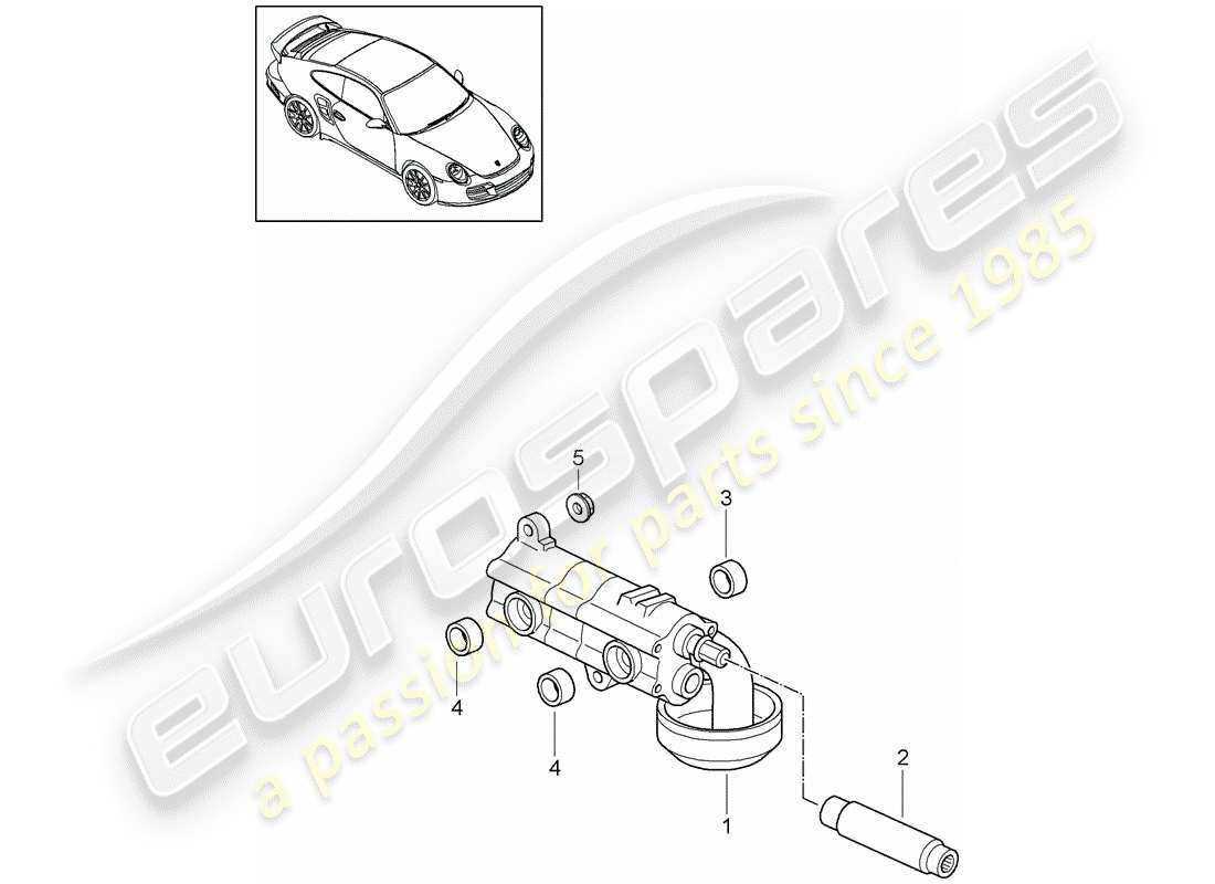 porsche 2012 (997-2 turbo / gt2 rs) ölpumpe ersatzteildiagramm