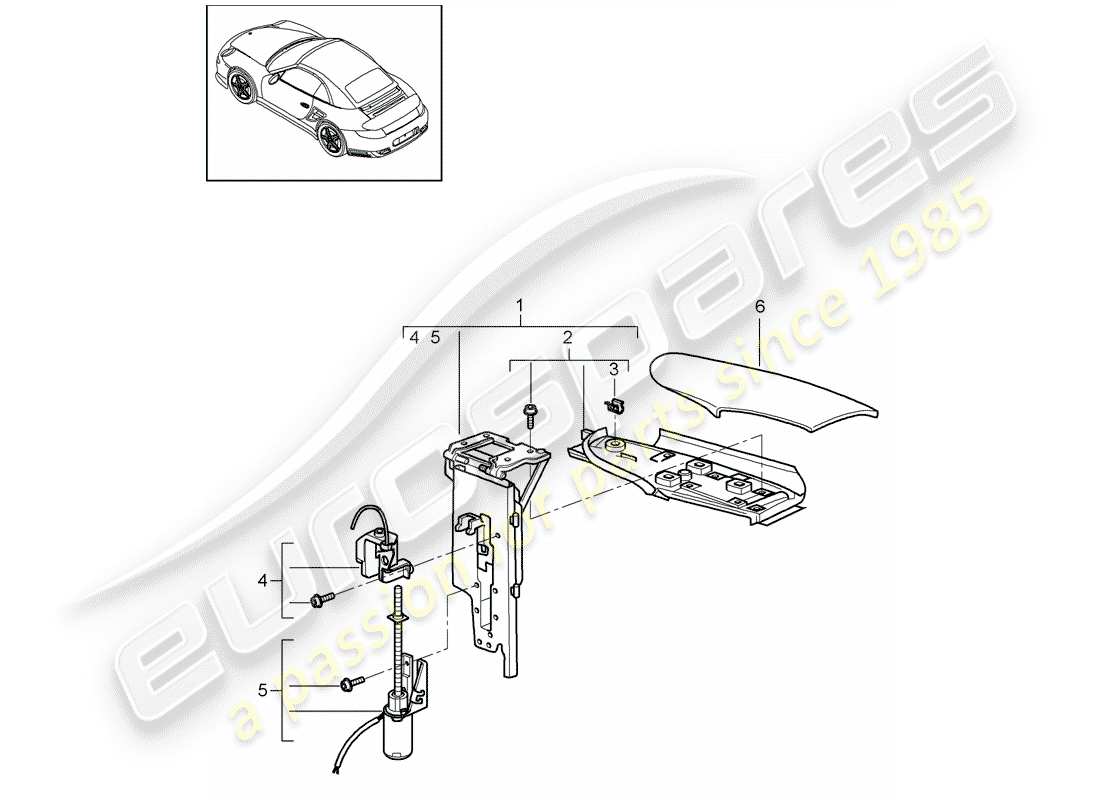 porsche 2011 (997-2 turbo / gt2 rs) flap-teilediagramm