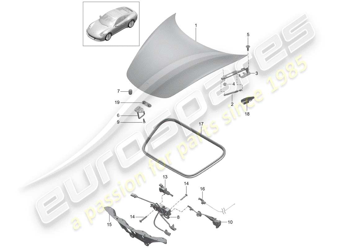porsche 2018 (991-2) cover-ersatzteildiagramm