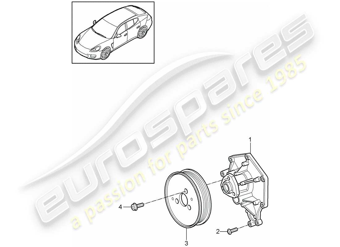 porsche 2015 (panamera 970) wasserpumpe teilediagramm