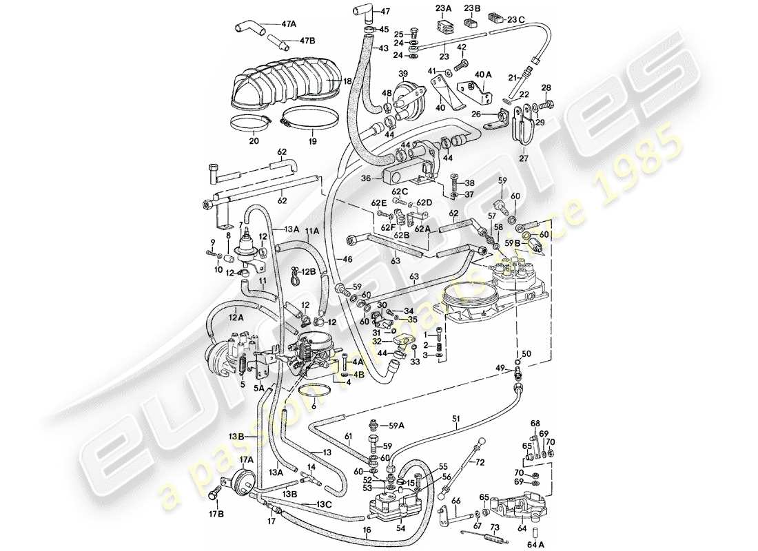 porsche 1983 (911) k-jetronic ersatzteildiagramm