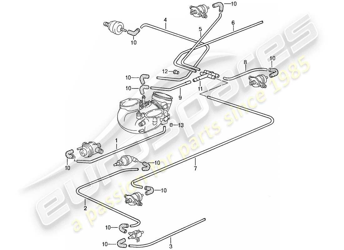 porsche 1988 (928) lh-jetronic - 3 ersatzteildiagramm