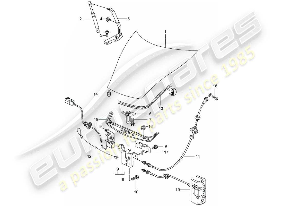 porsche 2003 (986 boxster) cover-ersatzteildiagramm