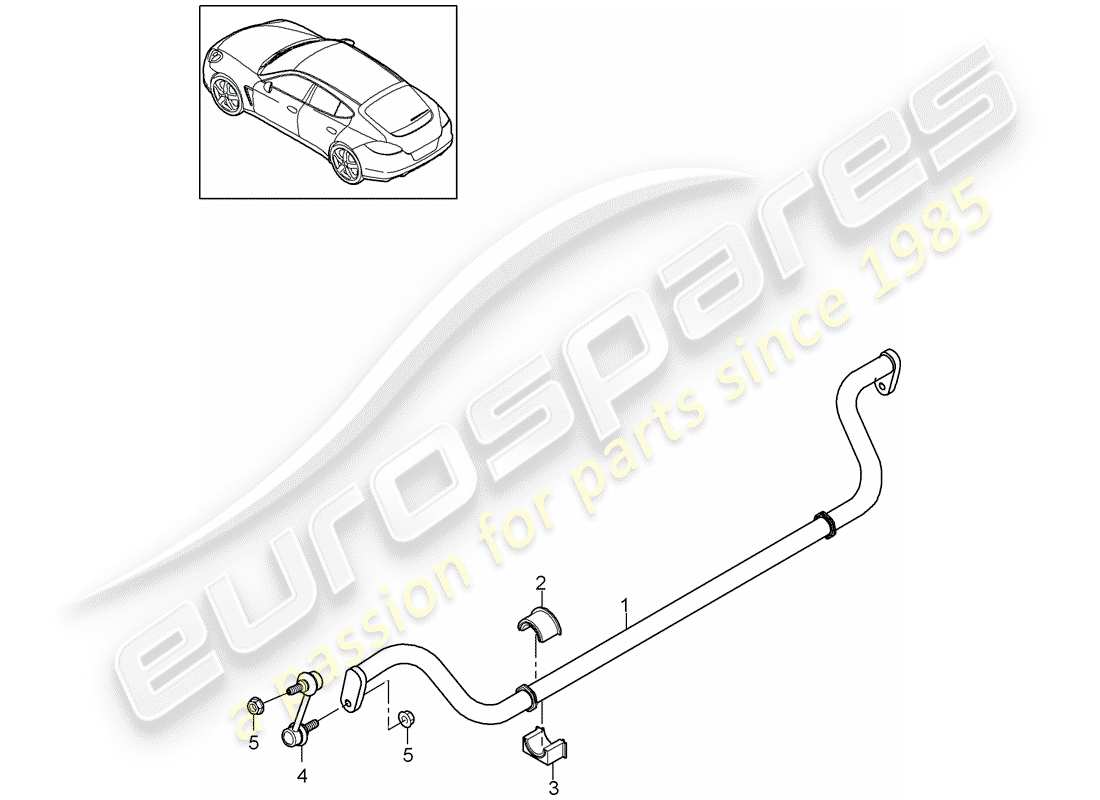 porsche 2012 (panamera 970) stabilisator - ersatzteildiagramm