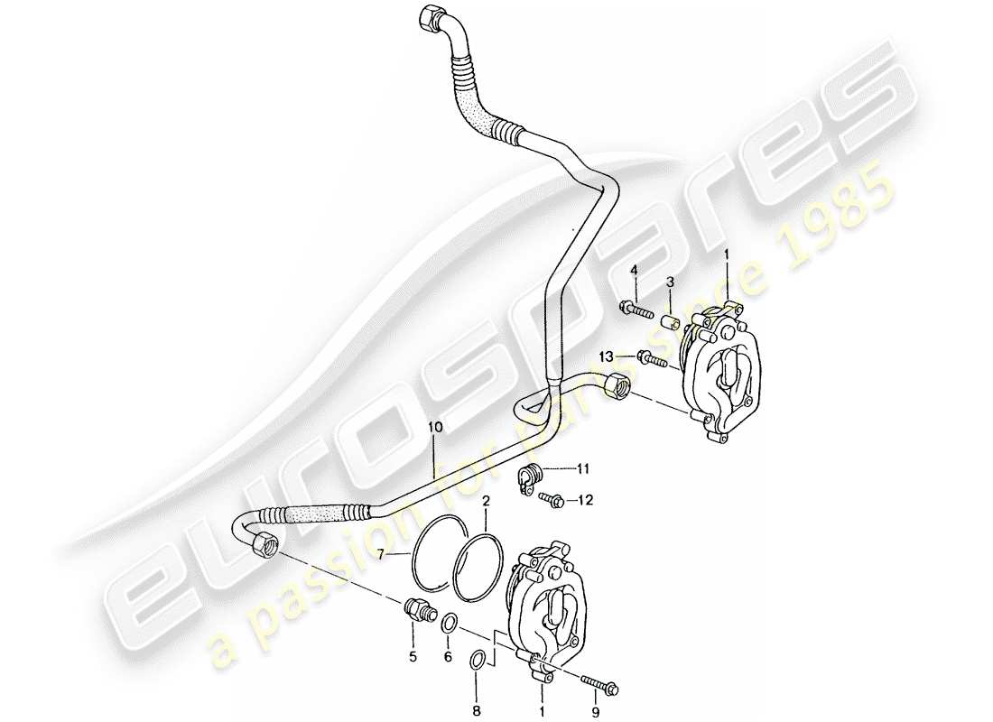 porsche 2002 (996 turbo / gt2) ölversorgung - rücklaufleitung ersatzteildiagramm