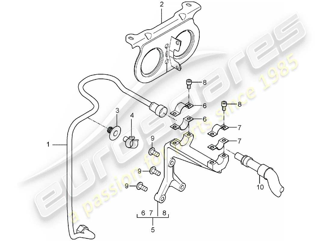 porsche 2004 (carrera gt) kraftstoffsystem teilediagramm