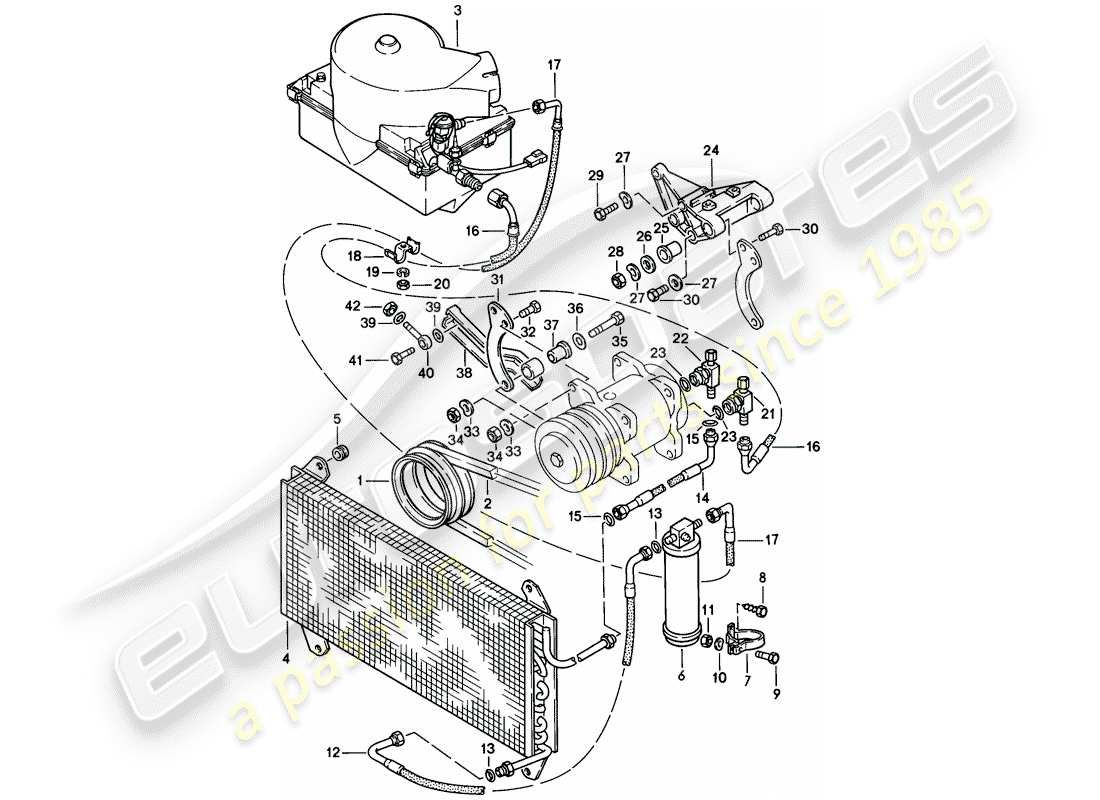 porsche 1978 (924) klimaanlage - - d >> - mj 1978 ersatzteildiagramm