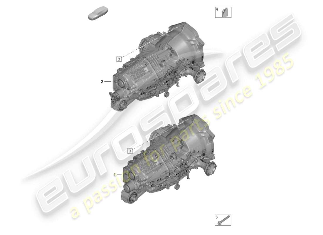 porsche 2020 (992-1) schaltgetriebe getriebeöl teilediagramm