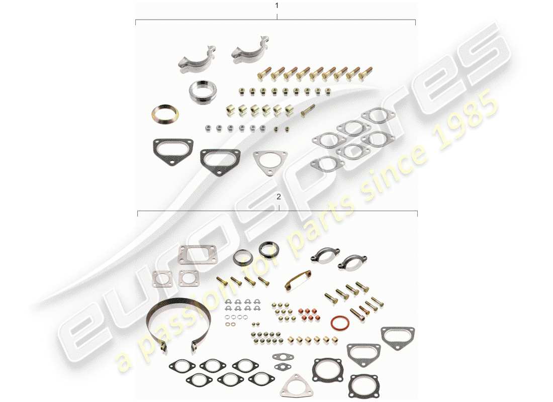 porsche 1981 (911) wartungssatz - reparatursatz ersatzteildiagramm
