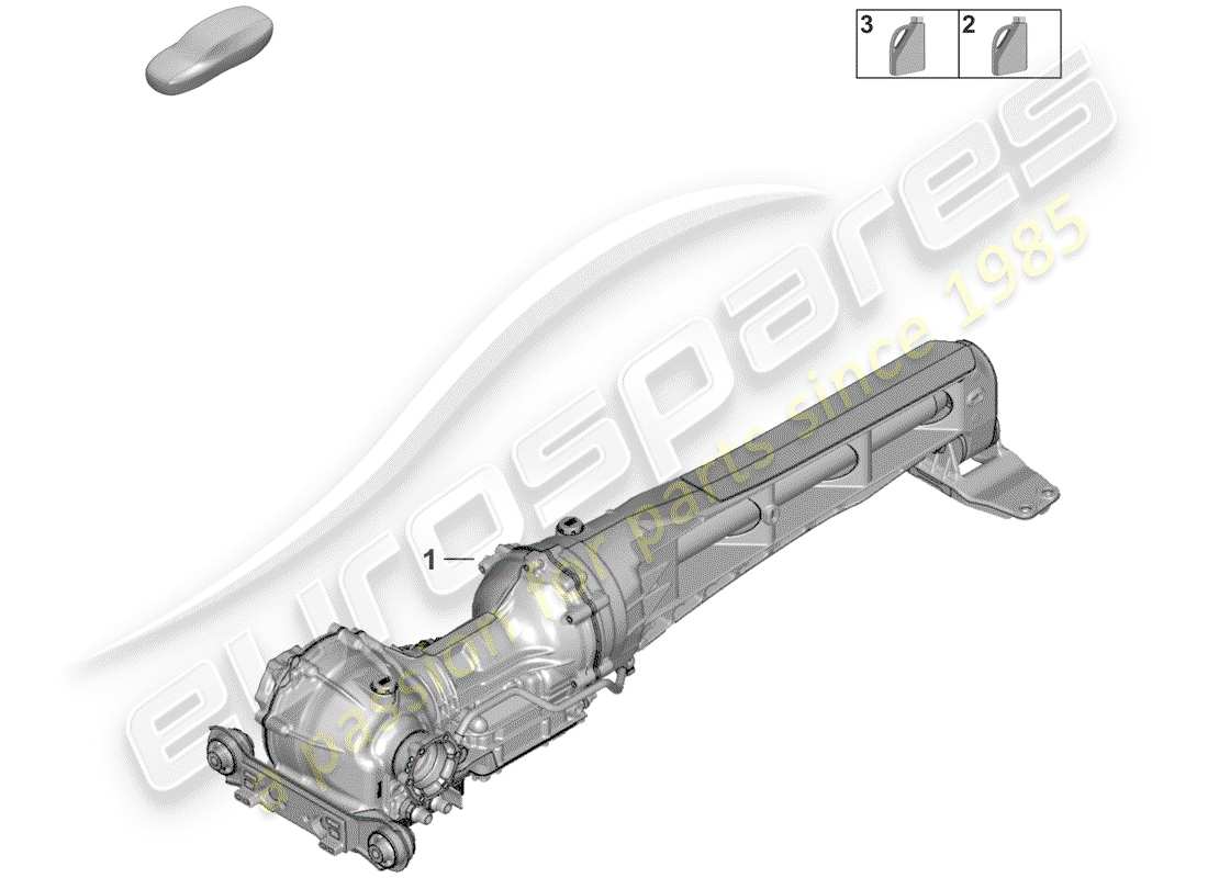 porsche 2019 (992-1) vorderachsdifferential ersatzteildiagramm
