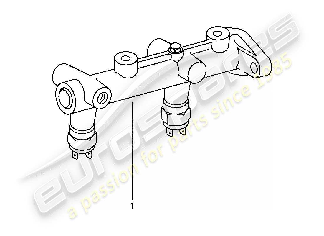 porsche 1976 (924) bremszylinder ersatzteildiagramm