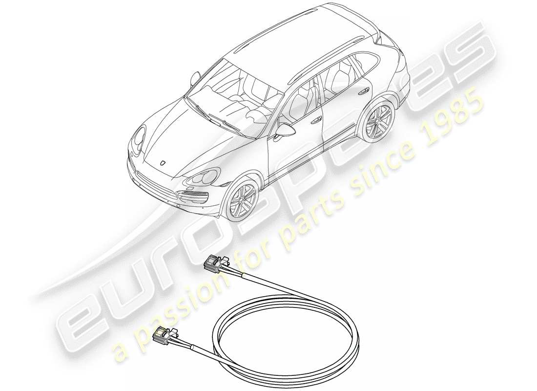 porsche 2011 (cayenne e2 92a) lichtleiter-ersatzteildiagramm