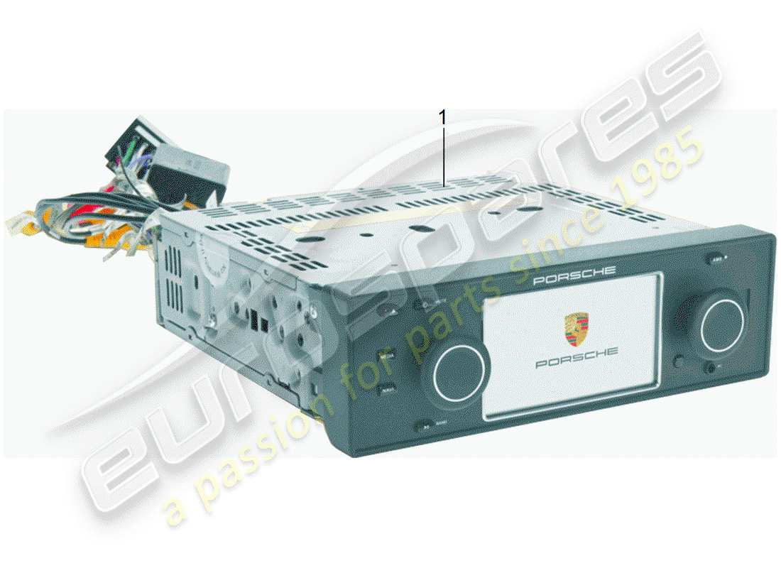 porsche classic accessories (2012) porsche classic - radiogerät - navigationssystem ersatzteildiagramm