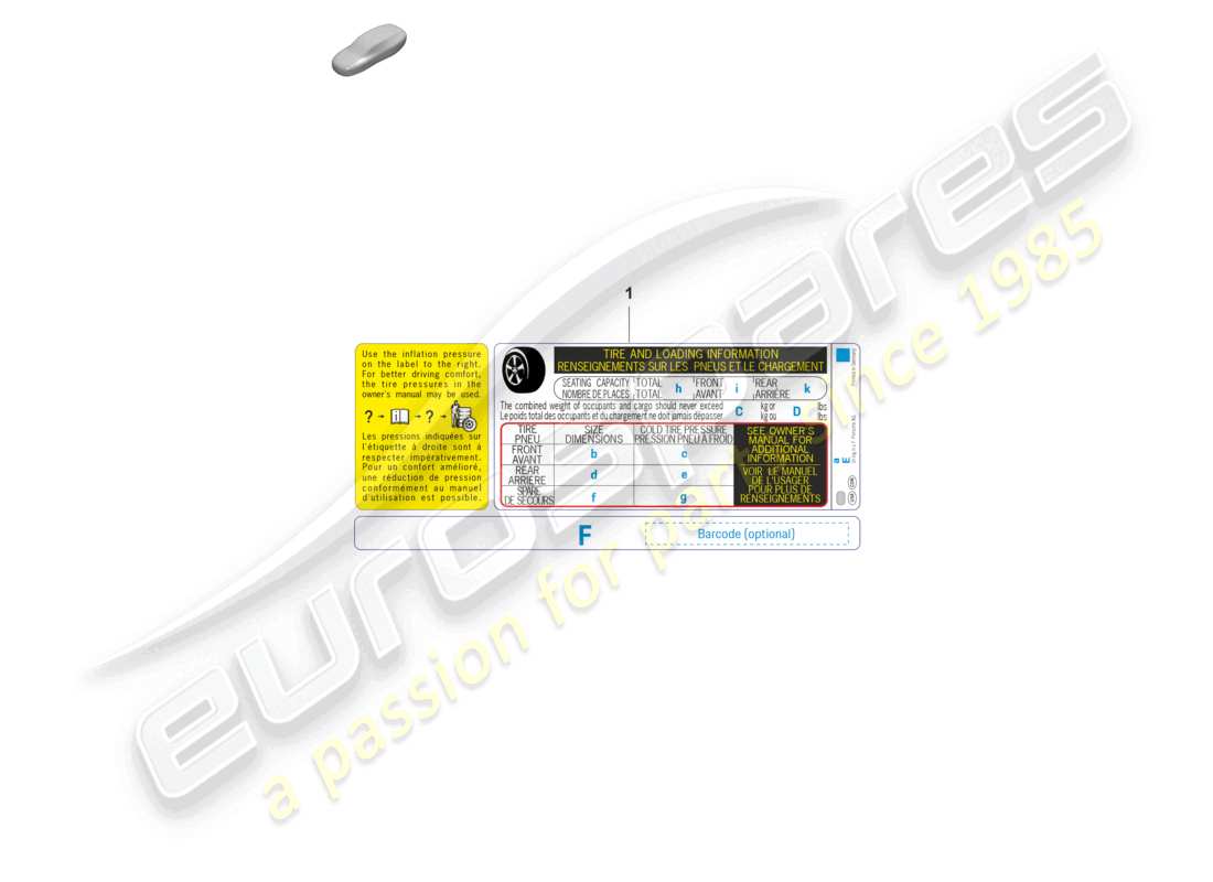 porsche 2020 (992-1) schilder/hinweise d - 13.12.2021>> teilediagramm