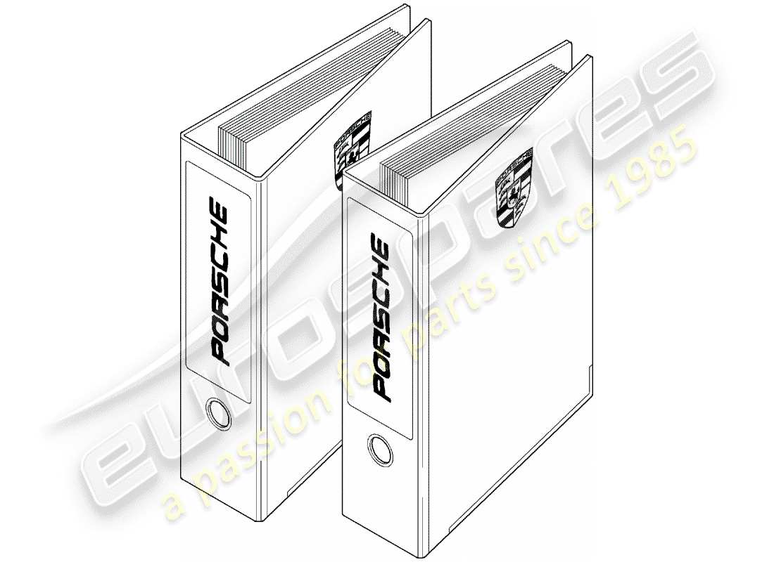 porsche after sales lit. (1999) kundenliteratur teilediagramm