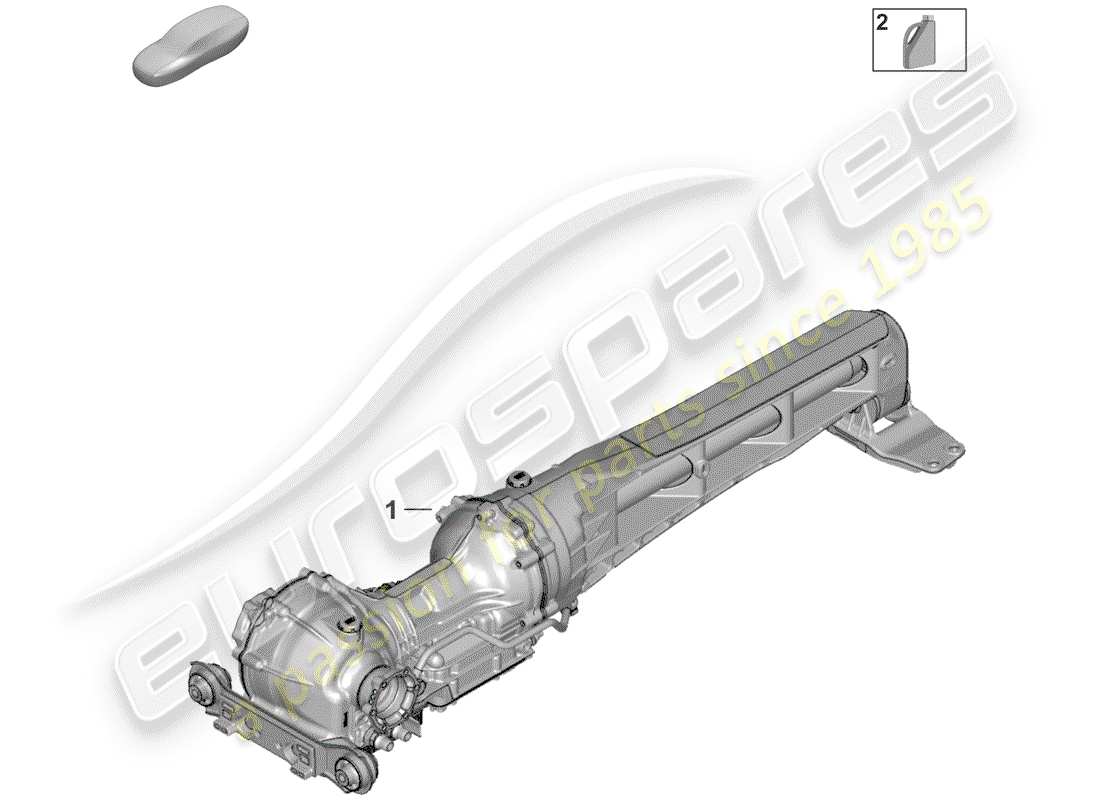porsche 2020 (992-1) vorderachsdifferential ersatzteildiagramm