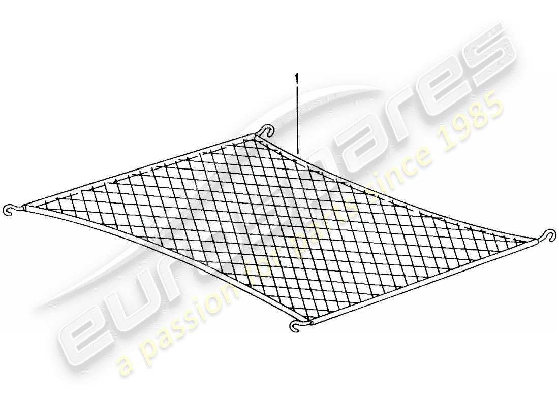 porsche 2003 (tequipment) cargo net-ersatzteildiagramm