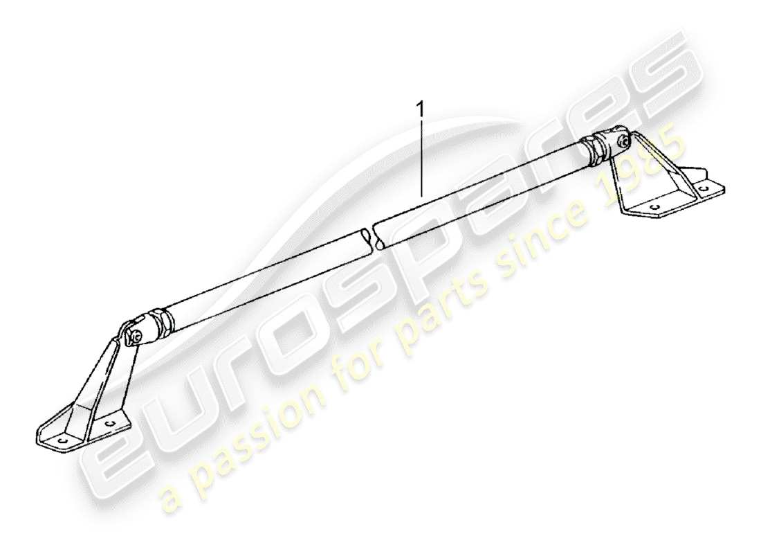 porsche 1998 (accessories) dome strut-ersatzteildiagramm