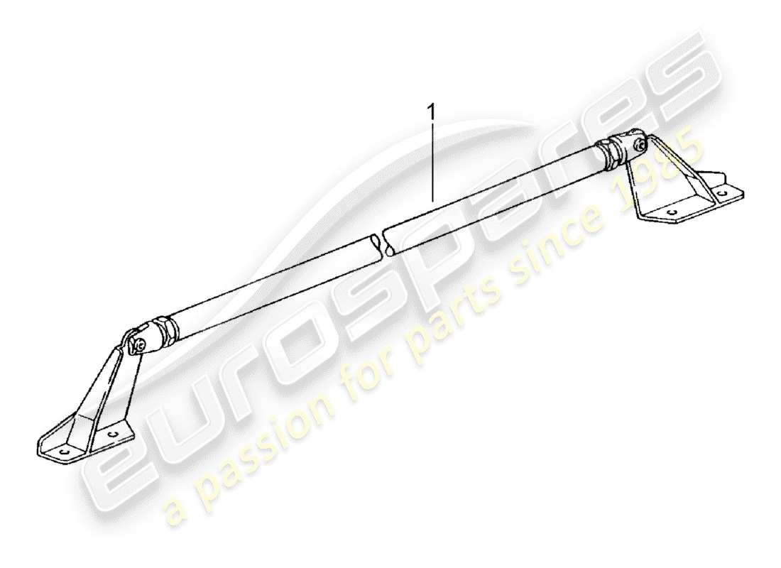 porsche classic accessories (1980) dome strut-ersatzteildiagramm