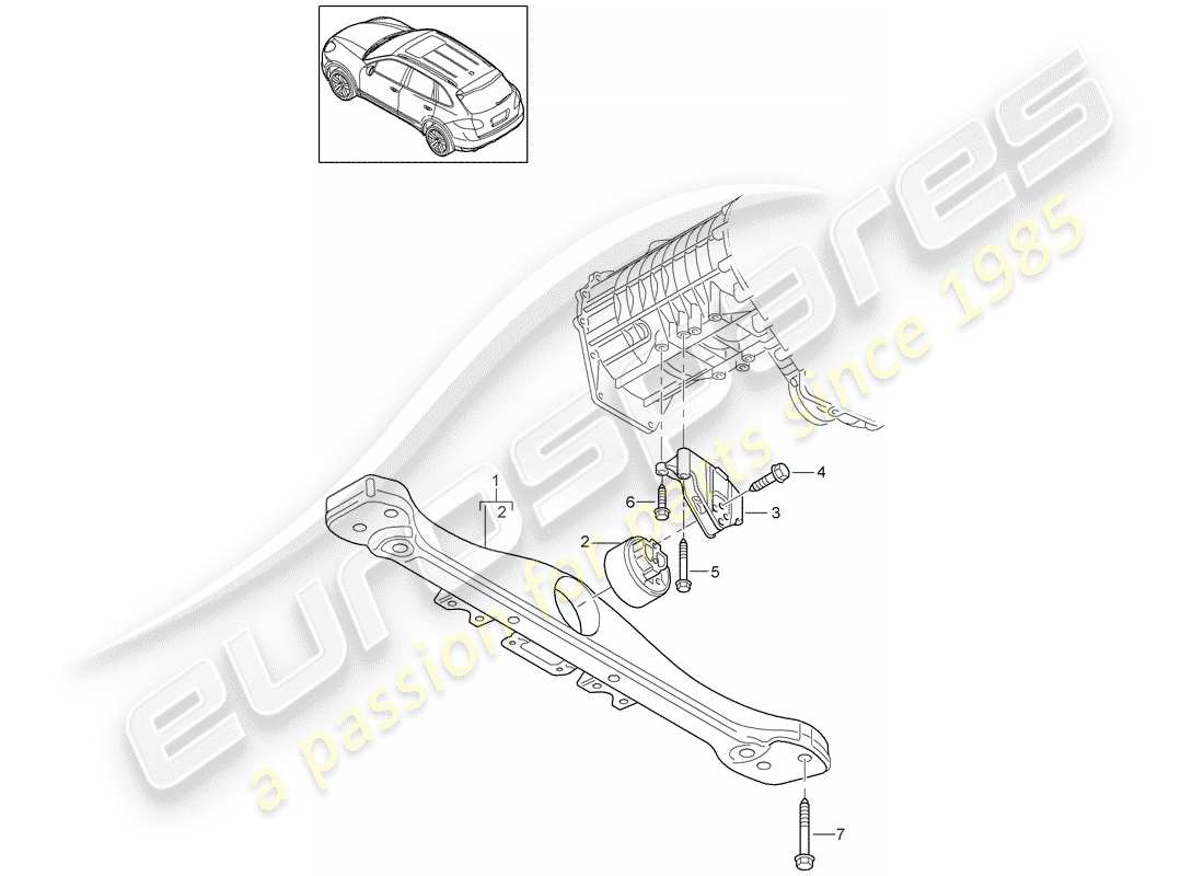 porsche 2013 (cayenne e2 92a) verteilergetriebe-ersatzteildiagramm