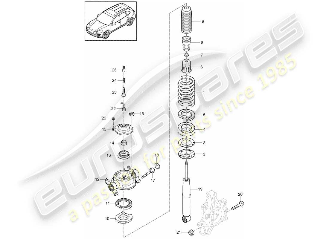 porsche 2017 (cayenne e2 92a) suspension teilediagramm
