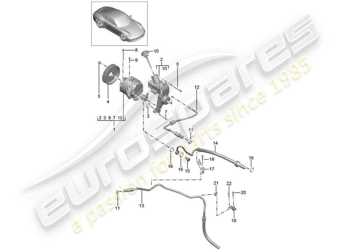 porsche 2014 (991-1) lines ersatzteildiagramm