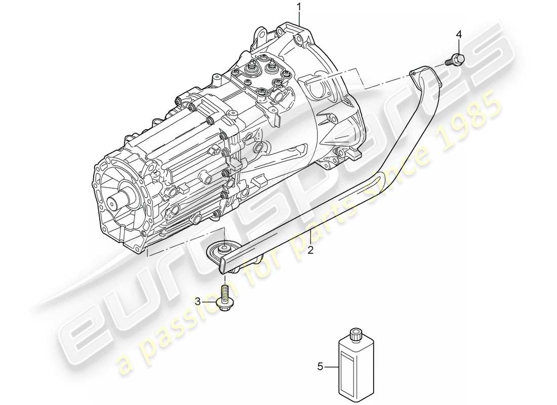 porsche 2008 (cayenne e1 9pa) ersatzteildiagramm für das getriebe