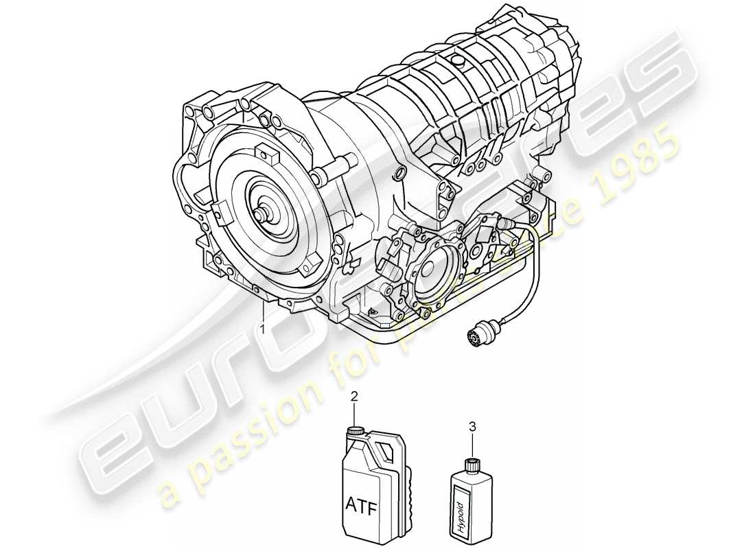 porsche 2008 (987 cayman) tiptronic-ersatzteildiagramm