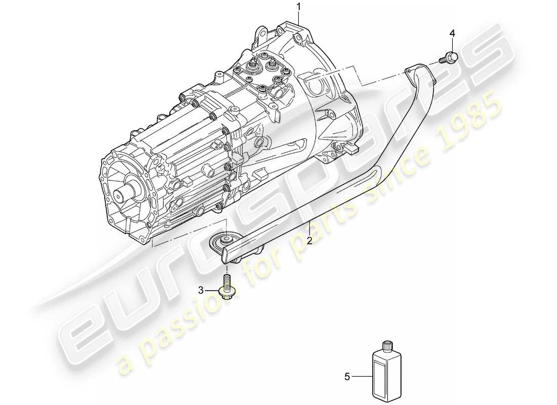 porsche 2005 (cayenne e1 9pa) getriebeteildiagramm